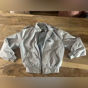 Vintage Members Only Light Gray Jacket size 38 EUC